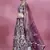 Burgundy Net  Sequin Work Semi-Stitched Lehenga & Unstitched Blouse with Dupatta