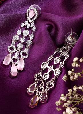 Long American Diamond Earrings 2