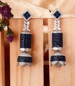 Long Sea Blue Earrings: Serenity Shimmer