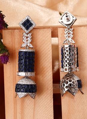 Long Sea Blue Earrings: Serenity Shimmer 2