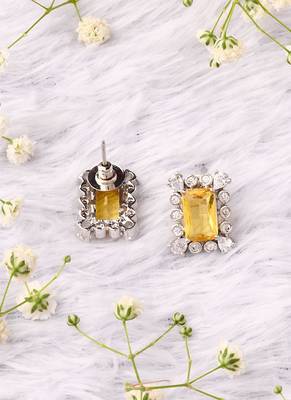 Square Shape Pendant With Matching Earrings 4