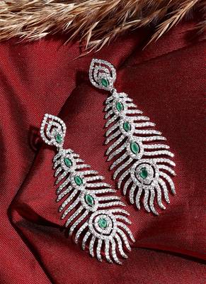 Long American Diamond Earrings 1