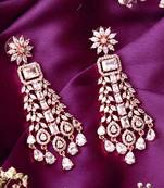 Rose Gold American Diamond Earrings