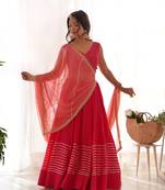 Ruby dreamy pink lehenga set