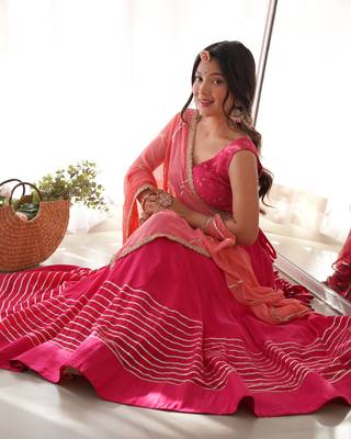 Ruby dreamy pink lehenga set 3