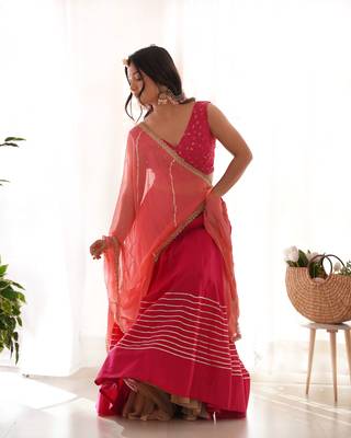 Ruby dreamy pink lehenga set 4