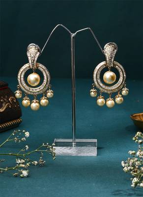 Yellow Gold Circular Earrings 3