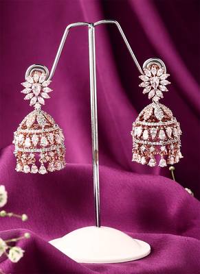 Floral Shaped Silver Earrings 3