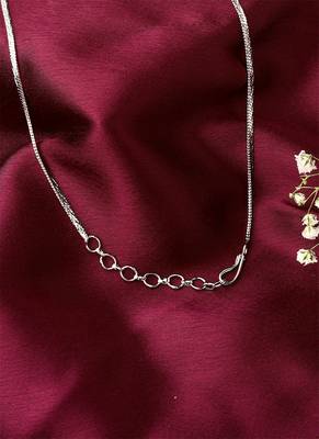 White Necklace Set With Small Studs 5