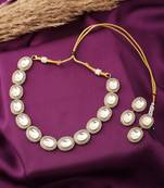 Round Necklace Set With Earrings
