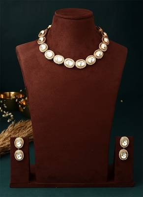 Round Necklace Set With Earrings 5