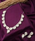 Pear Shaped Necklace Set With Earrings
