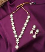 Floral Necklace Set With Earrings