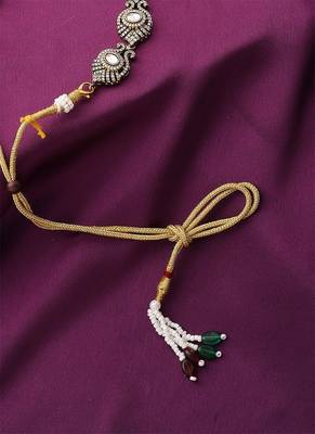Red Stone Studded Necklace Set With Earrings 5