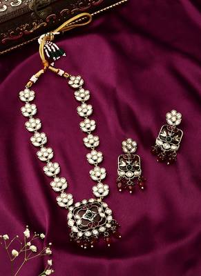 Multicolour Long Necklace Set 1
