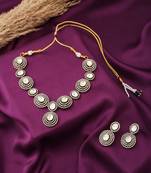 American Diamond Necklace Set With Earrings