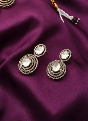 American Diamond Necklace Set With Earrings 2