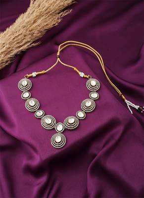 American Diamond Necklace Set With Earrings 3