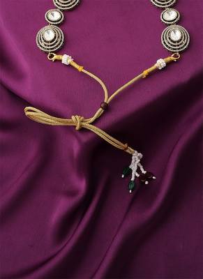 American Diamond Necklace Set With Earrings 5