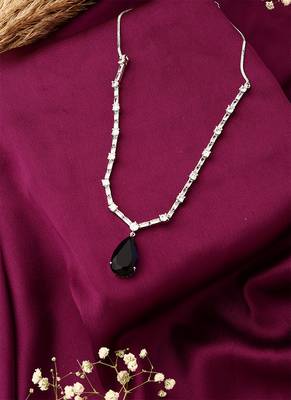 Azure Blue Necklace Set With Earrings 3