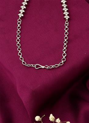 American Diamond Necklace Set With Pearl Drop 5