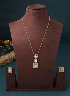 Necklace Set With Square Shape Earrings 5