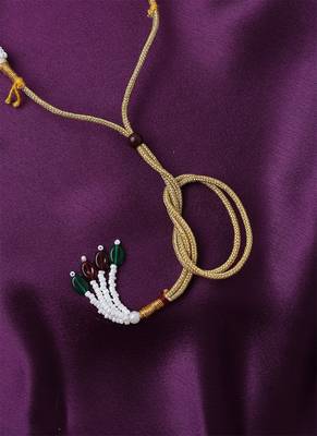 Multicolour Necklace Set With Earrings And Maang Tikka 5