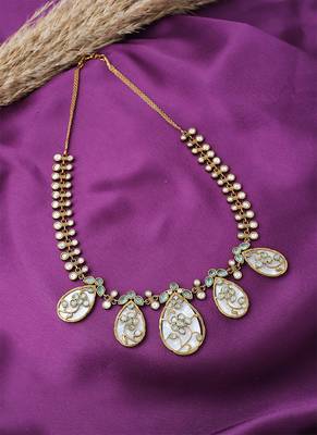 Blue Necklace Set With Earrings 3