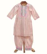 Pink cotton salwar suit set