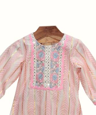 Pink cotton salwar suit set 2