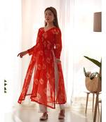 Red pearl co-ord set