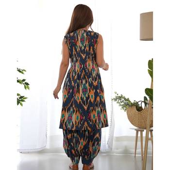 Blue ikat co-ord set 2