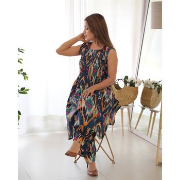 Blue ikat co-ord set 3
