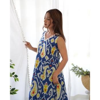 Blue ikat co-ord set 3