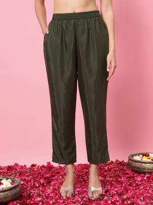  women flared kurta and trousers pant set cotton silk blend 4