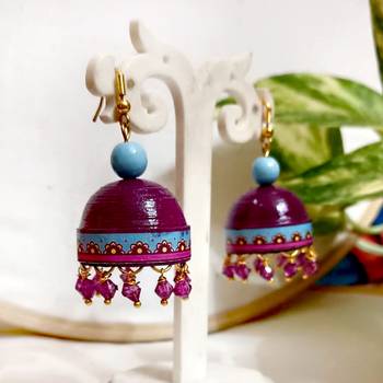 Quilled hanging  jhumkas 10 1