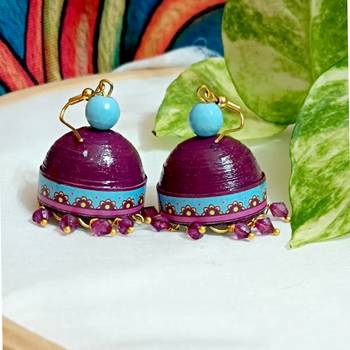 Quilled hanging  jhumkas 10 2