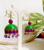 Quilled hanging  jhumkas 9