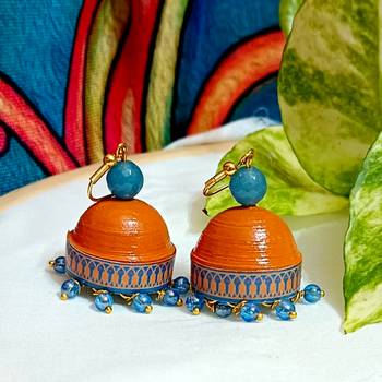 Quilled hanging  jhumkas 7 2