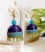 Quilled hanging  jhumkas 4