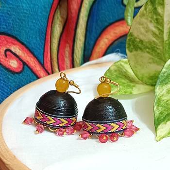 Quilled hanging  jhumkas 5 2