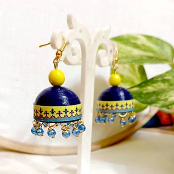 Quilled hanging  jhumkas 3 1