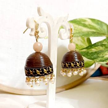Quilled hanging  jhumkas 2 1