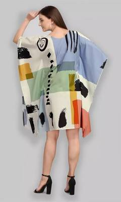 Multicolor short Kaftan top 2