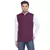 rayon sequence nehru jacket for men (wine)
