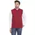 rayon sequence nehru jacket for men (maroon)