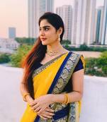 Yellow Art Silk Woven Saree With Unstitched Blouse