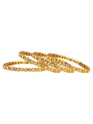 Gold plated 4pc sleek bangle 4