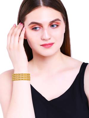 Gold plated 4pc sleek bangle 5