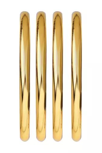 Golden gleam classic plain 4pc bangle